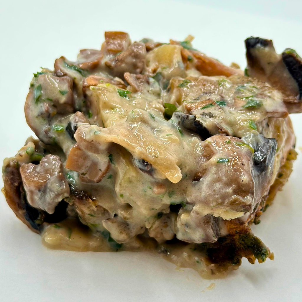 Patate e funghi champignon